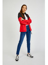 Sam 73 Črno-rdeča ženska jopa z zadrgo SAM73 Octans