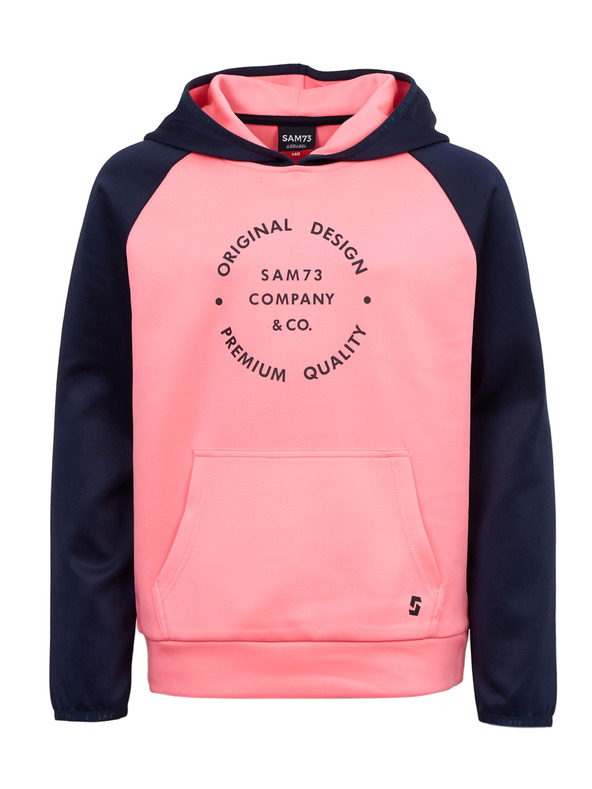 Sam 73 Modra in roza dekliška jopa s kapuco SAM73 Draco