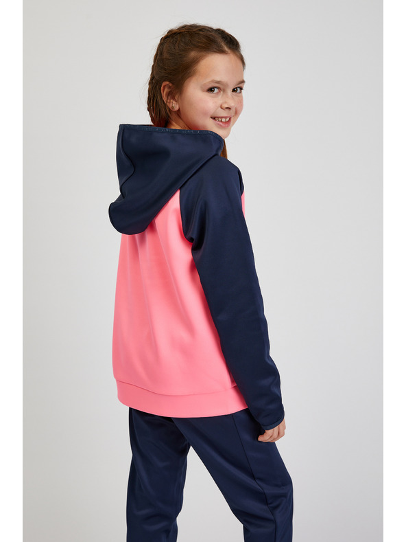 Sam 73 Modra in roza dekliška jopa s kapuco SAM73 Draco