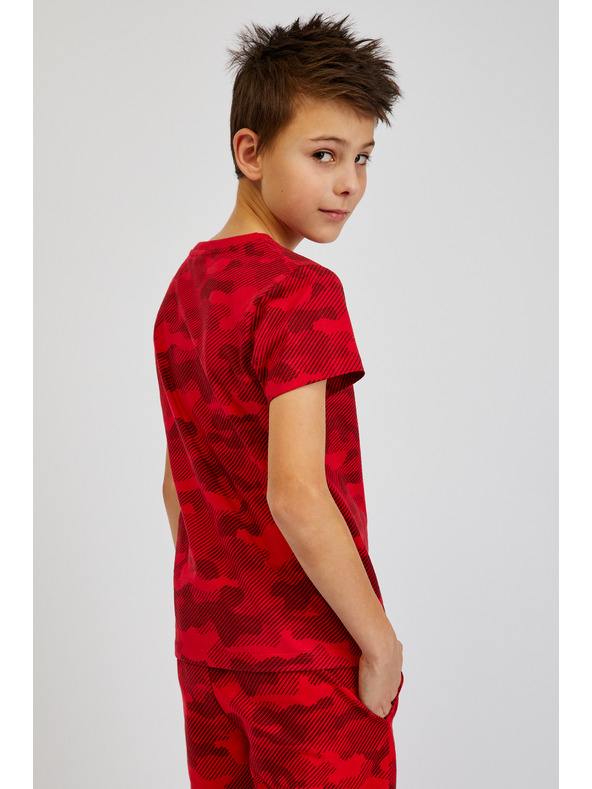 Sam 73 Rdeča fantovska bombažna vojaška majica SAM73 Hydrus