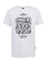Sam 73 Bela moška bombažna majica s potiskom SAM73 Almandit