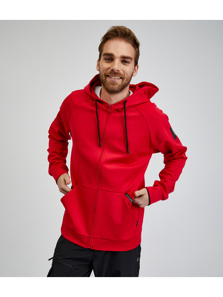 Sam 73 Rdeča moška majica z zadrgo s kapuco SAM73 Beryl