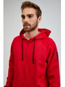 Sam 73 Rdeča moška majica z zadrgo s kapuco SAM73 Beryl