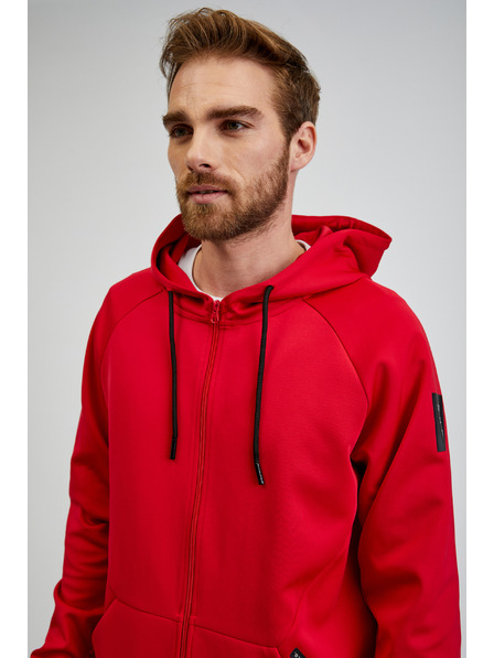 Sam 73 Rdeča moška majica z zadrgo s kapuco SAM73 Beryl