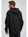 Sam 73 Črna moška jopa s kapuco na zadrgo SAM73 Beryl