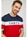 Sam 73 Modro-rdeča moška majica SAM 73 Kavix