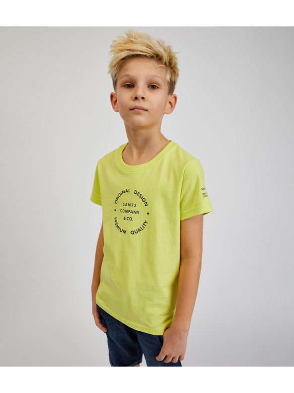 Sam 73 Rumena fantovska bombažna majica SAM73 Pyrop