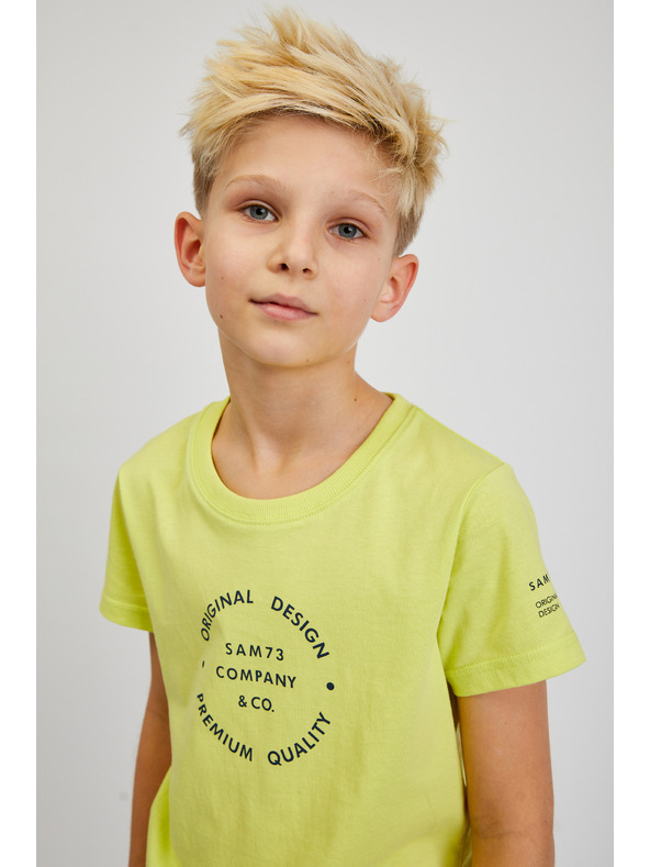 Sam 73 Rumena fantovska bombažna majica SAM73 Pyrop