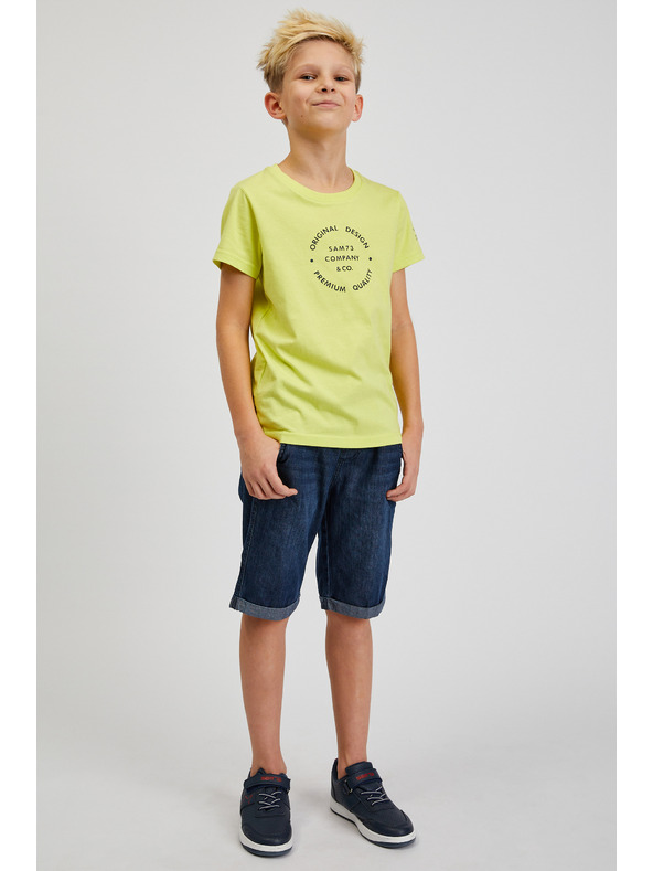 Sam 73 Rumena fantovska bombažna majica SAM73 Pyrop