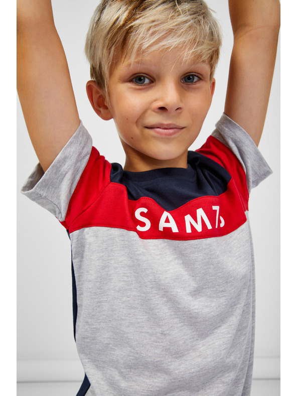 Sam 73 Modro-siva fantovska črtasta majica SAM 73 Kallan