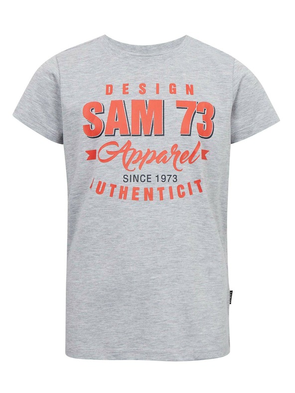 Sam 73 Svetlosiva fantovska črtasta majica SAM 73 Janson