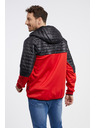 Sam 73 Črna in rdeča moška lahka prešita jakna SAM 73 Vader