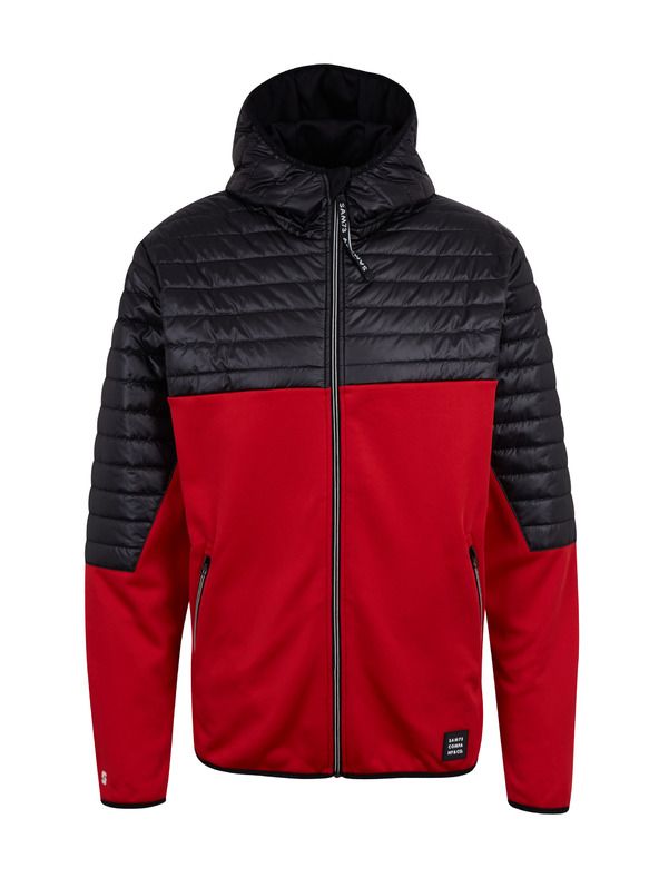 Sam 73 Črna in rdeča moška lahka prešita jakna SAM 73 Vader