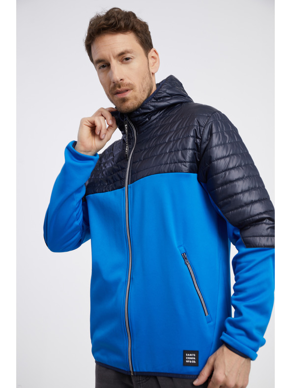 Sam 73 Črno-modra moška lahka prešita jakna SAM 73 Vader