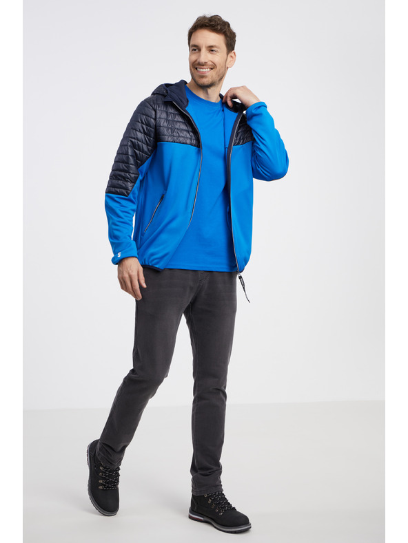 Sam 73 Črno-modra moška lahka prešita jakna SAM 73 Vader