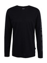 Sam 73 Črna moška majica z dolgimi rokavi SAM 73 Regulus