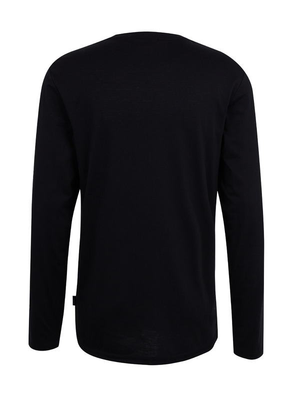 Sam 73 Črna moška majica z dolgimi rokavi SAM 73 Regulus