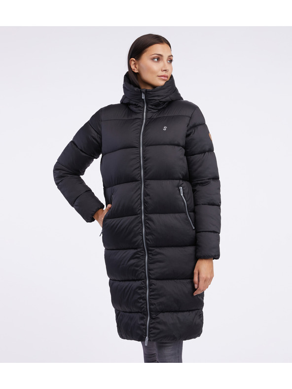 Sam 73 Črn ženski zimski prešiti plašč SAM 73 Hedvika