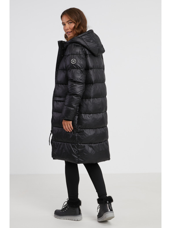 Sam 73 Črn ženski zimski prešiti plašč SAM 73