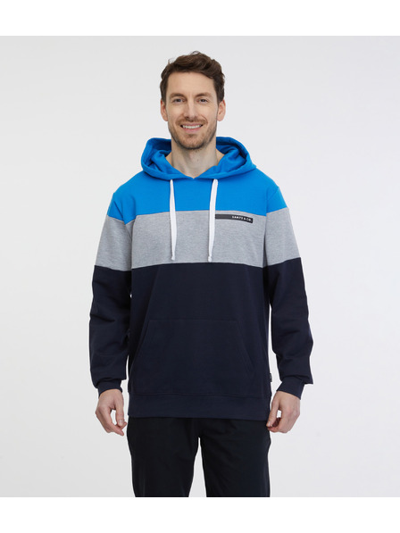 Sam 73 Modro-črna moška jopa s kapuco SAM 73 Gerado