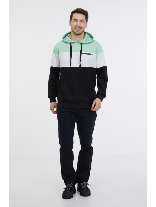 Sam 73 Zeleno-črna moška jopa s kapuco SAM 73 Gerado