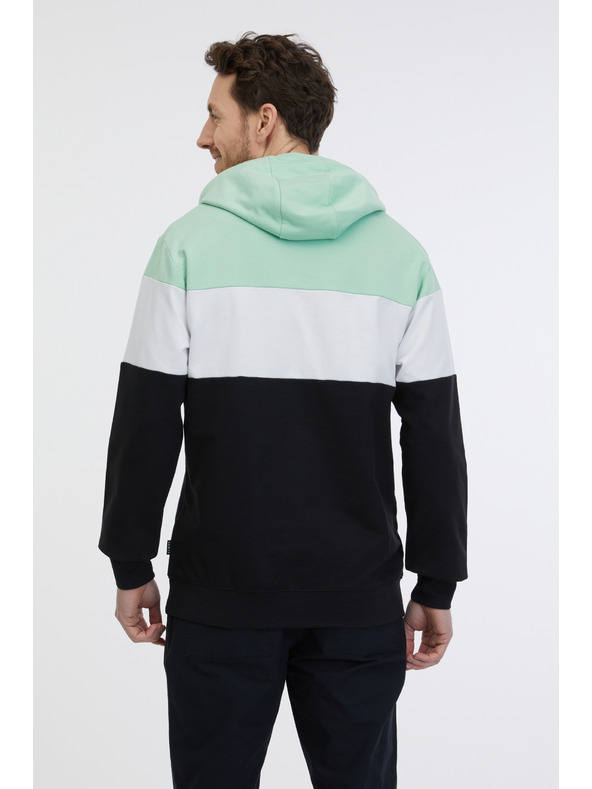 Sam 73 Zeleno-črna moška jopa s kapuco SAM 73 Gerado