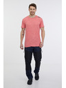 Sam 73 Koralna moška črtasta majica SAM 73 Fortunato