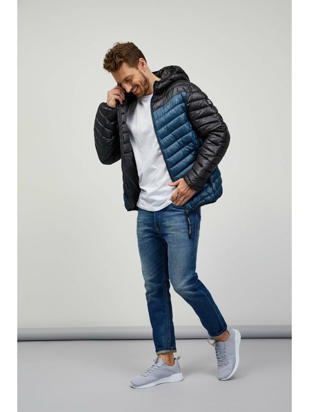 Sam 73 Črno-modra moška prešita jakna SAM 73 Ulrik