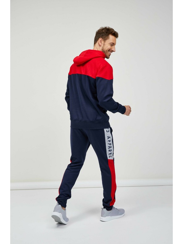 Sam 73 Rdeča in modra moška jopa s kapuco SAM 73 Eldos