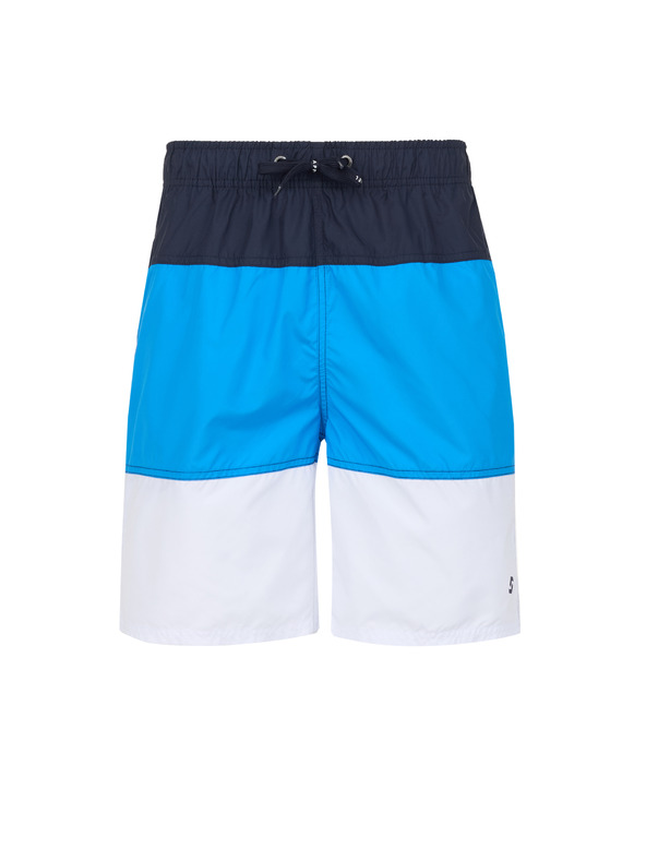 Sam 73 Bele in modre moške črtaste kopalke SAM 73 Dion