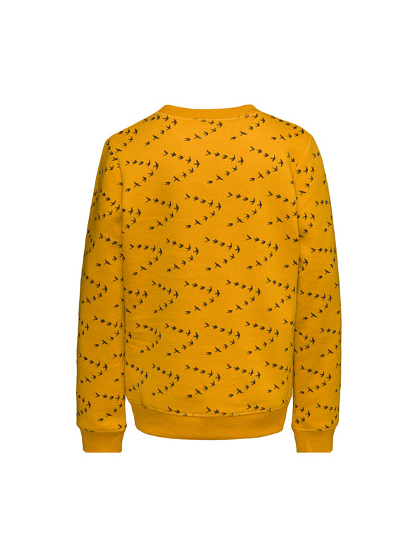 Sam 73 Gorčična dekliška vzorčasta majica SAM 73