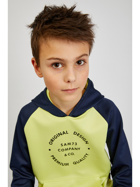 Sam 73 Modra in rumena fantovska majica s kapuco SAM73 Draco