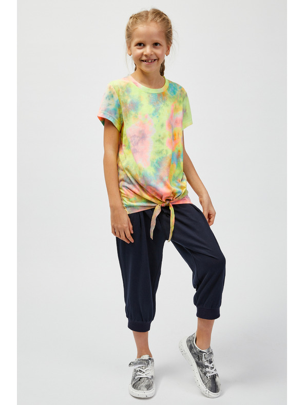 Sam 73 Turkizna in rumena dekliška majica z vzorcem SAM73 Auriga