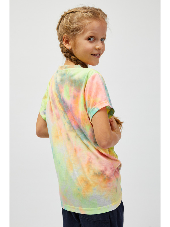 Sam 73 Turkizna in rumena dekliška majica z vzorcem SAM73 Auriga