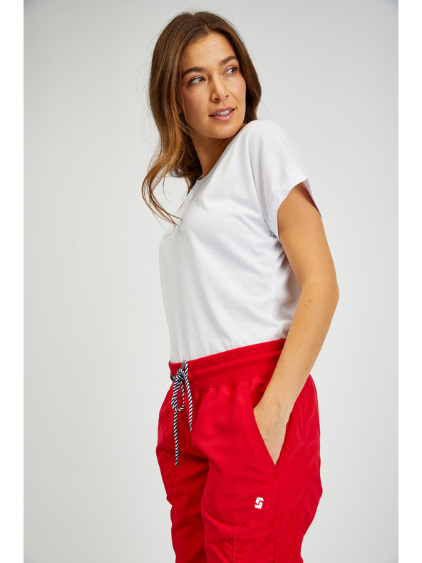 Sam 73 Rdeče ženske tričetrtinske hlače SAM 73 Lynx