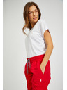 Sam 73 Rdeče ženske tričetrtinske hlače SAM 73 Lynx
