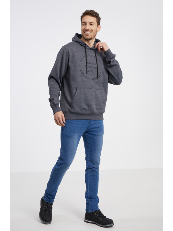 Sam 73 Siva moška kapuca SAM 73 Albus