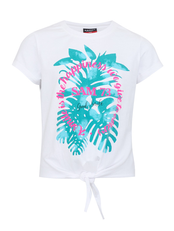 Sam 73 Bela dekliška majica SAM 73 Kiara