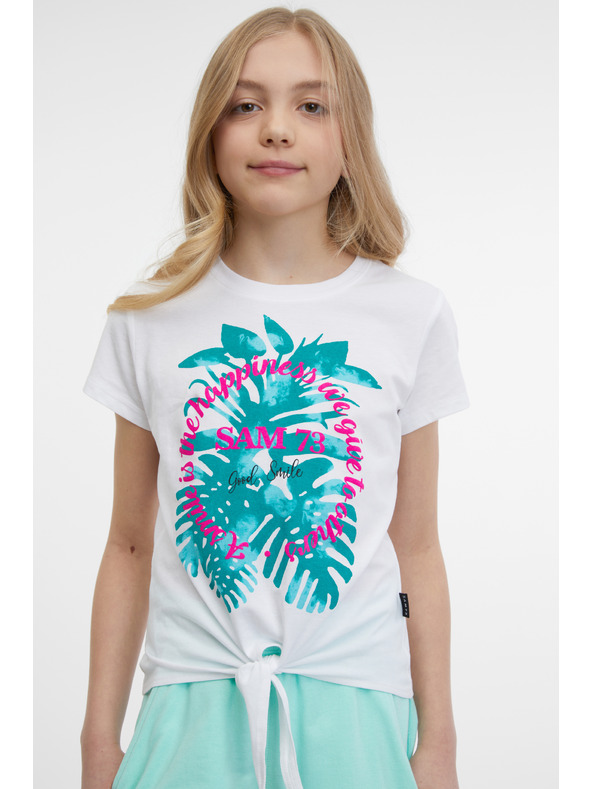 Sam 73 Bela dekliška majica SAM 73 Kiara