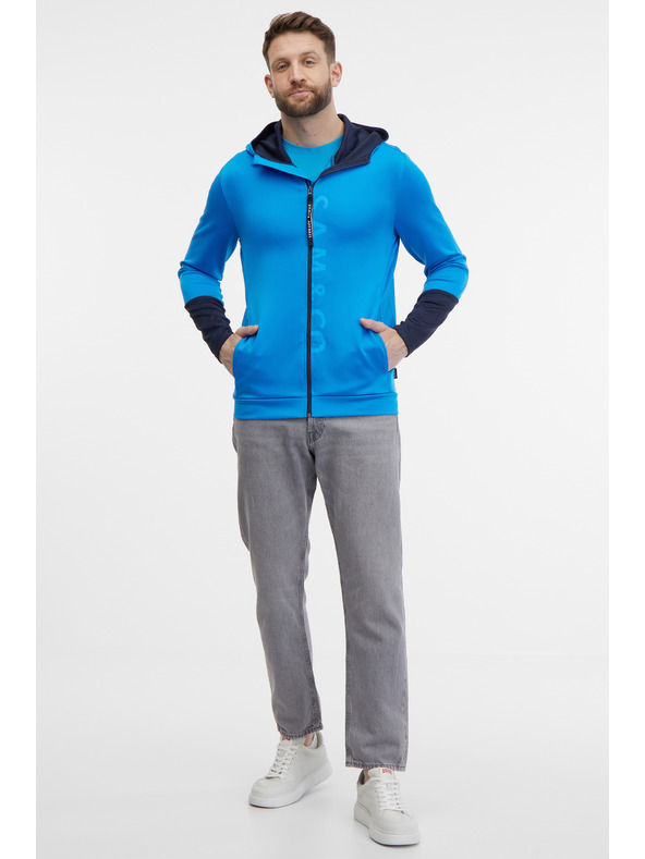 Sam 73 Modra moška kapuca z zadrgo SAM 73 Emanuel