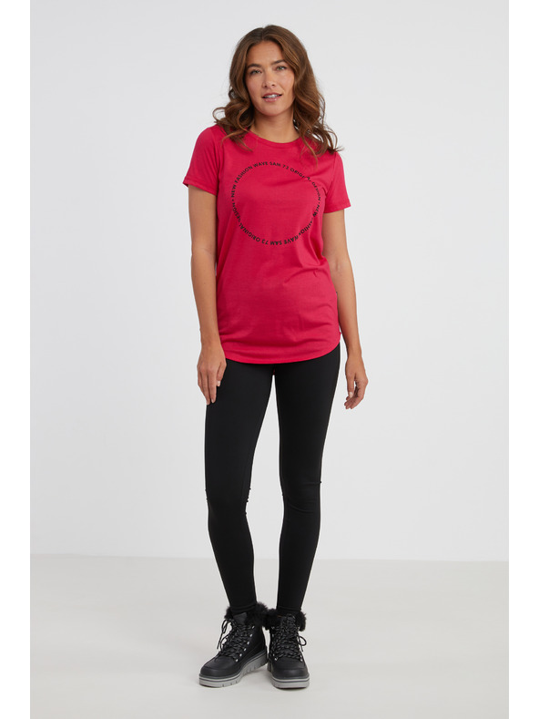 Sam 73 Temno rožnata ženska majica SAM 73 Doris