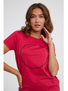 Sam 73 Temno rožnata ženska majica SAM 73 Doris
