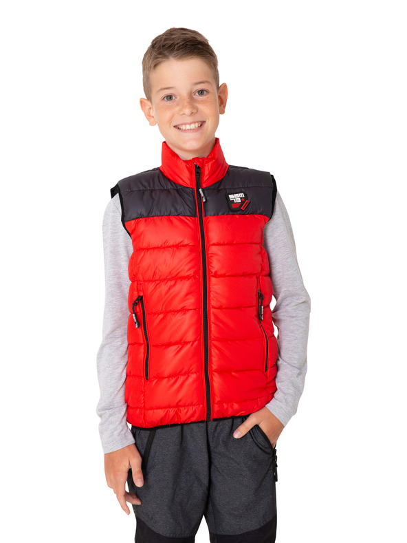 Sam 73 Črno-rdeč deški prešiti telovnik SAM 73 Roger