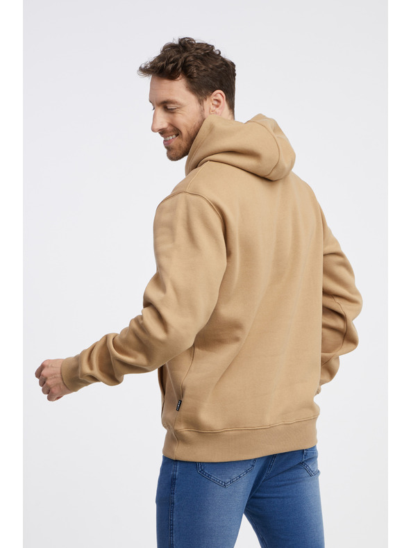 Sam 73 Svetlo rjava moška jopa s kapuco SAM 73 Albus
