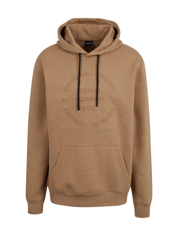 Sam 73 Svetlo rjava moška jopa s kapuco SAM 73 Albus