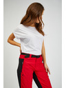 Sam 73 Črno-rdeče ženske hlače s snemljivimi nogavicami SAM73 Aries