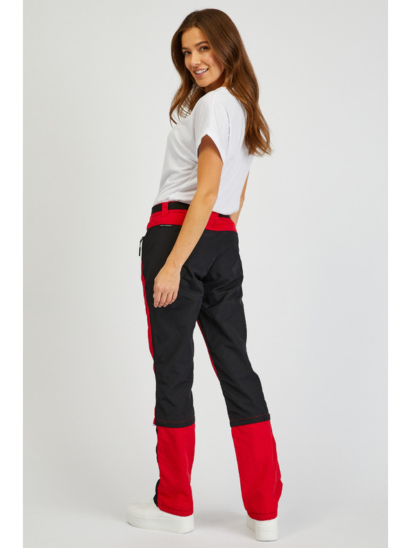 Sam 73 Črno-rdeče ženske hlače s snemljivimi nogavicami SAM73 Aries