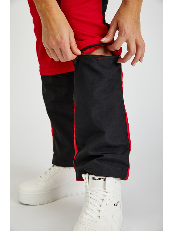 Sam 73 Črno-rdeče ženske hlače s snemljivimi nogavicami SAM73 Aries