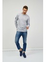 Sam 73 Svetlo siva moška črtasta majica SAM 73