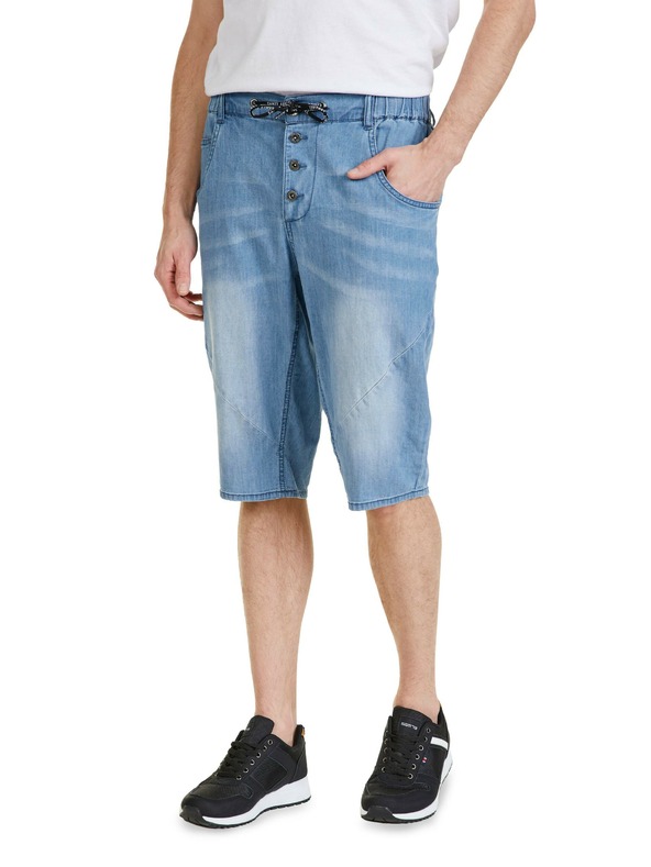 Sam 73 Modre moške kratke hlače iz džinsa SAM 73 Kash